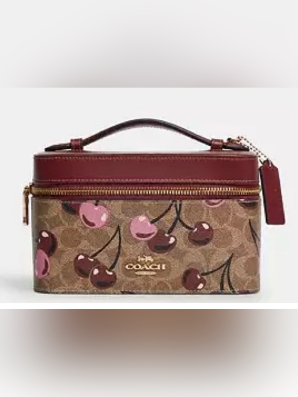 Coach Cherry Print Cosmetic Case